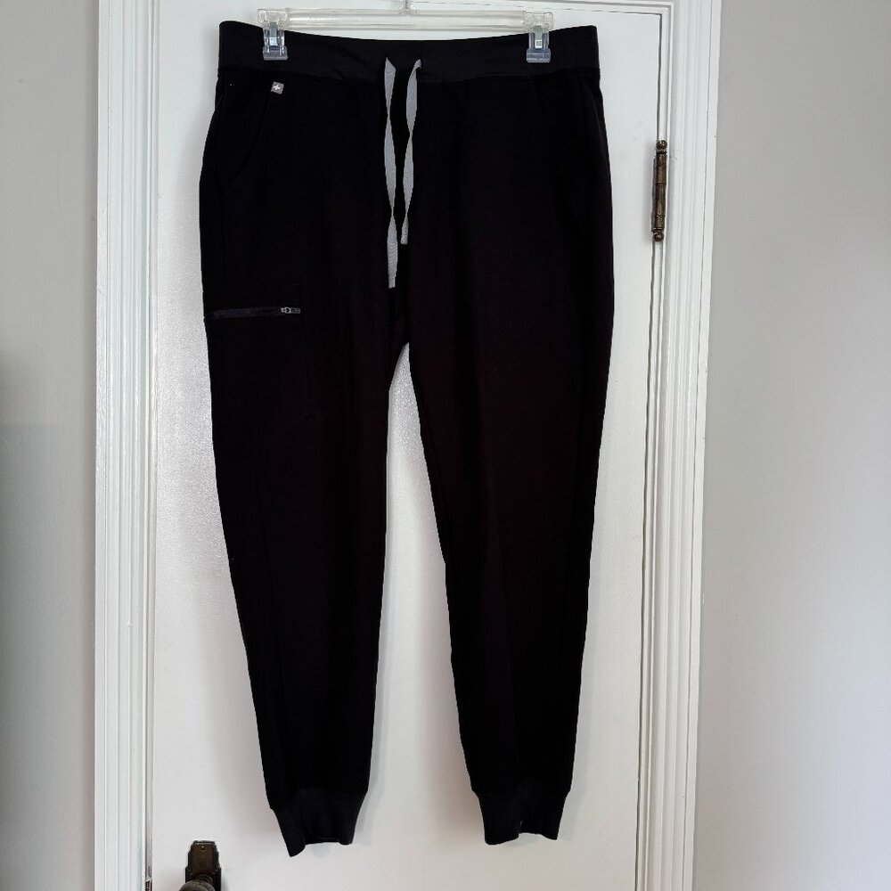 FIGS Women's Zamora Technical Medical Scrub Jogger Pants Black Size Large